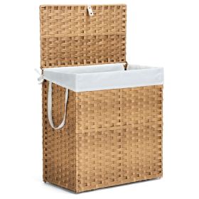 110L Laundry Hamper with Lid, Laundry Basket with Removable Liner for Bathroom Bedroom