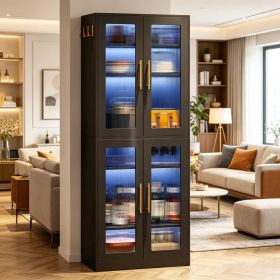 Elegant Bookshelf with Adjustable Shelves and Foot for Bathroom