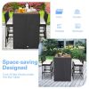 5 Pieces Patio Acacia Wood Dining Set