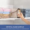 Pack Closet Organizers and Storage, Clear Shelf Dividers, Vertical Purse Organizer for Closet Perfect for Sweater, Shirts