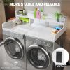 Washer Dryer Countertop with Non-slip Pads Laundry Wood Shelf Topper with Edge