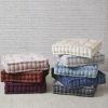 Poly Chenille Square Floor Pillow Cushion Ivory 20x20"