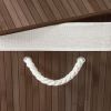 Bamboo Laundry Hamper with Rope