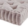 Poly Chenille Square Floor Pillow Cushion Blush 20x20"