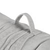 Poly Chenille Lounge Floor Pillow Cushion Grey 27" x 74"