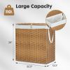 110L Laundry Hamper with Lid, Laundry Basket with Removable Liner for Bathroom Bedroom