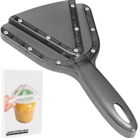Patented Jar Opener For Weak Hands Seniors And Easy Lid Opening (Option: BLACK)