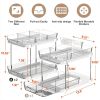2-Tier Multi-Purpose Bathroom Under Sink Organizers and Storage, Stackable Kitchen Pantry Organization