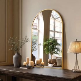 Bathroom Wall Mirror, Metal Frame Vanity Mirror for Bedroom, Entryway, Living Room (Option: golden-36"L x 24"W)
