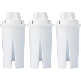 Enhanced Water Filters For Pitcher, Brita Compatible, 3-Pack (Option: BLACK)